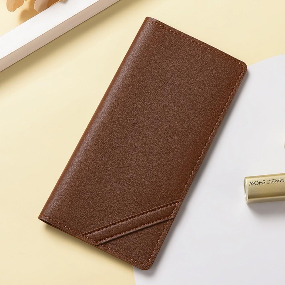 Universal Multi-card Slot Card Holder Solid Color PU Leather Business Card Case ID Package Men Women