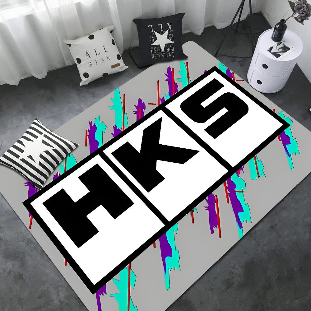 Sports Car H-K-S JDM Kitchen Mat Washable Non-Slip Living Room Sofa Chairs Area Mat Kitchen Toilet Rug