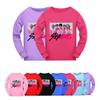 5028 Детская футболка с длинными рукавами и принтом суперзвезды для девочек Sajaboys Rumi Zoey Mira