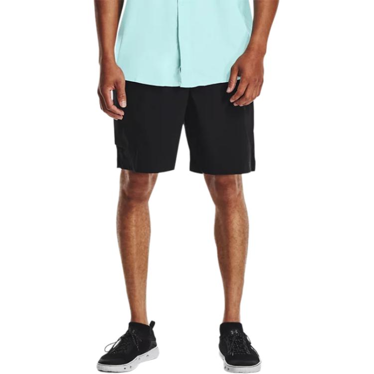 Under Armour Сплошной цвет, большие карманы, спортивные повседневные дышащие шорты, мужские штаны, черные 1361298-001