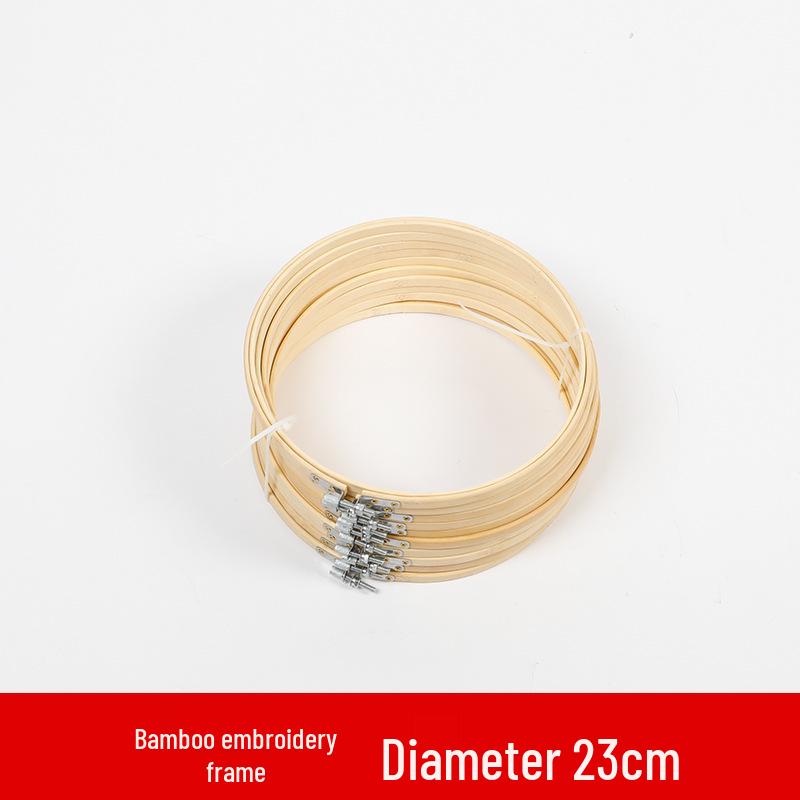 Пластиковый обруч для вышивания в стиле бамбука: Сделанная вручную круглая рамка и подставка