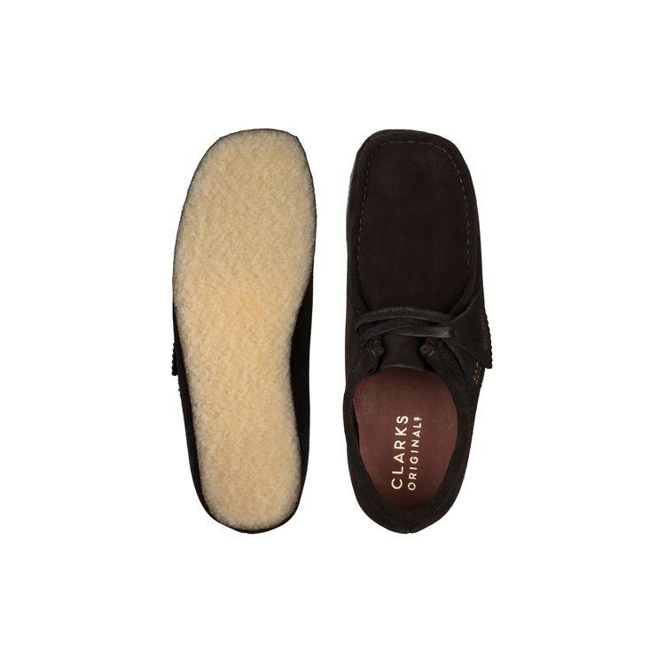 Clarks Originals Кожаные Круглый Носок На Шнуровке Универсальные Прочные Дышащие Низкие Повседневные Туфли Женские кроссовки Черные 261555224