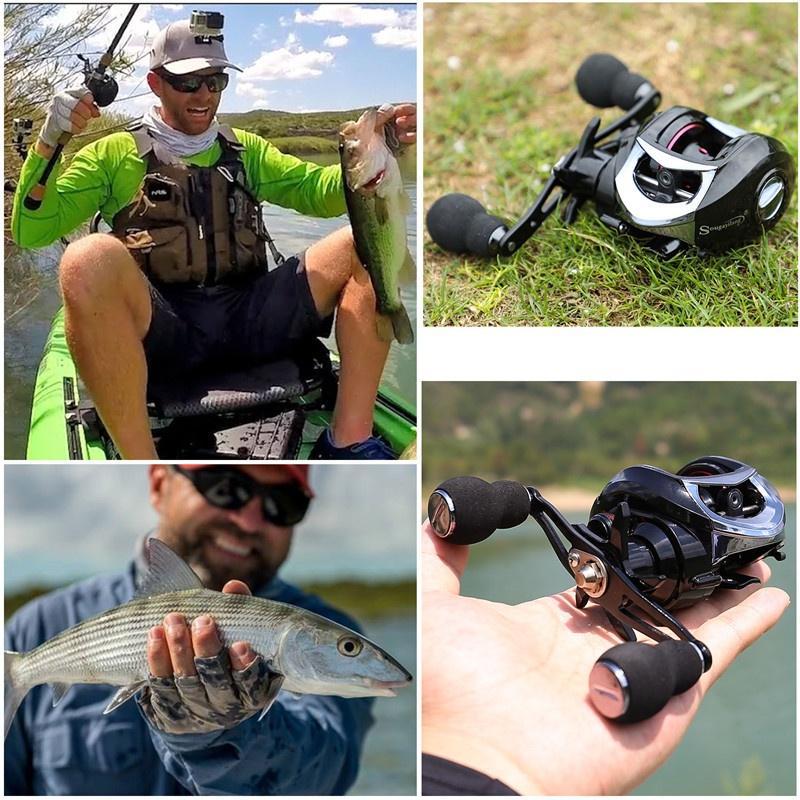 Baitcasting Reel 18+1 Ball Bearing Magnetic Brakes Fishing Reel Left/right Hand Bait Casting Reels