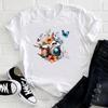 (Asian Size) Tee Top Clothing Vintage Camera Butterfly Cute Casual Short Sleeve Fashion Tshirt Women Print Lady Female Graphic T-shirt