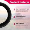 Fur Wool Sheepskin Car Steering Wheel Cover, 15 Inch Fluffy Anti-Slip Auto Steering Wheel Protector For Warm Winter, Universal Fuzzy Plush Vehicle