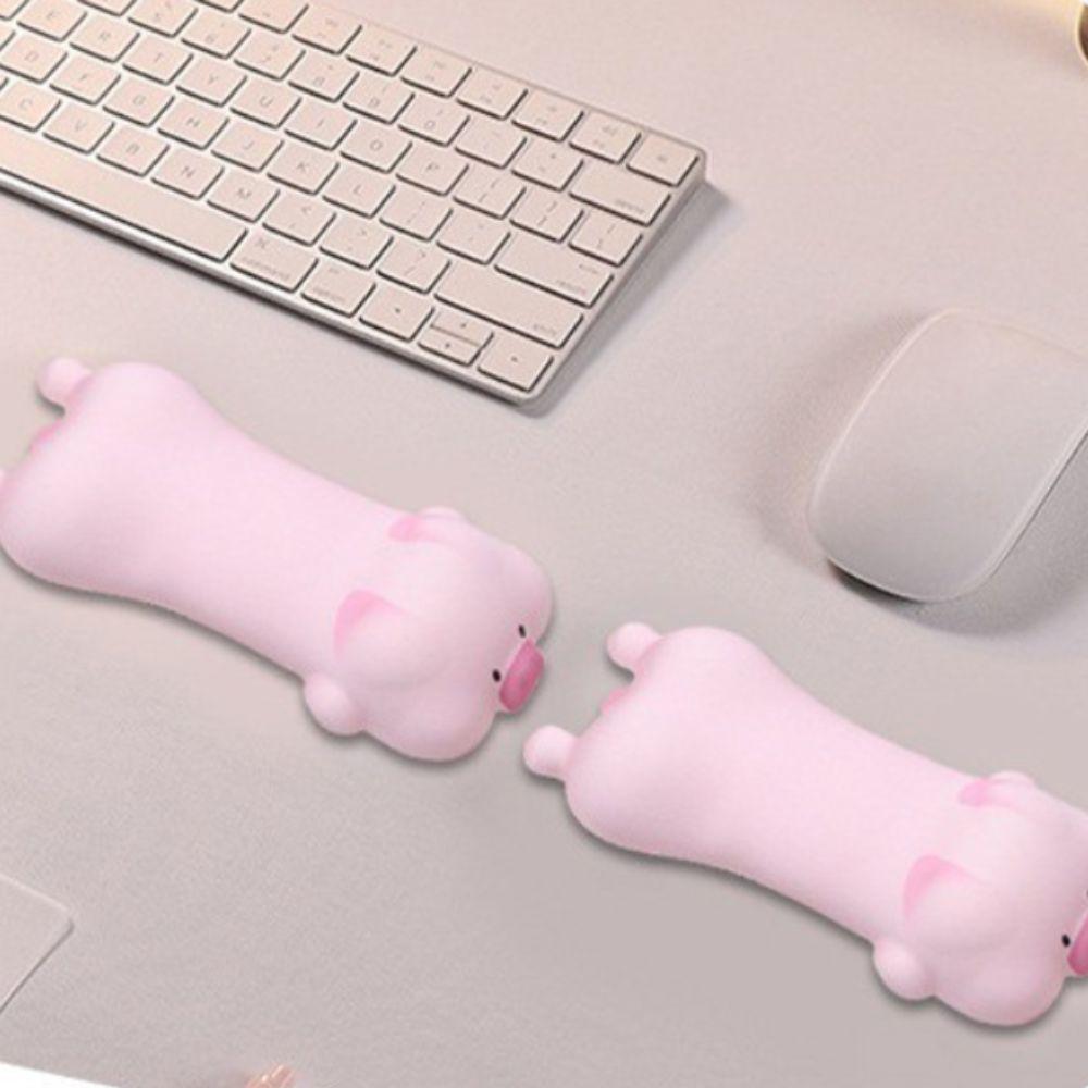 Нескользящая подставка для запястья в виде мультяшной свиньи, мягкая подставка для запястья в виде лежачей свиньи, подарок