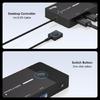 USB3.0 KVM-переключатель Горячие клавиши для ПК Клавиатуры Мыши Принтера Сканера 2 на 4 Устройства Общий Контроллер