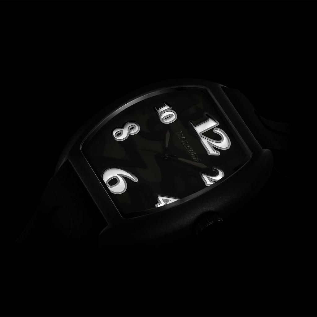 Часы H020 с черным циферблатом, пластиковый кварцевый, водонепроницаемый, 3 АТМ, 48 мм, часы [Sonne] H020BK-CM мужские