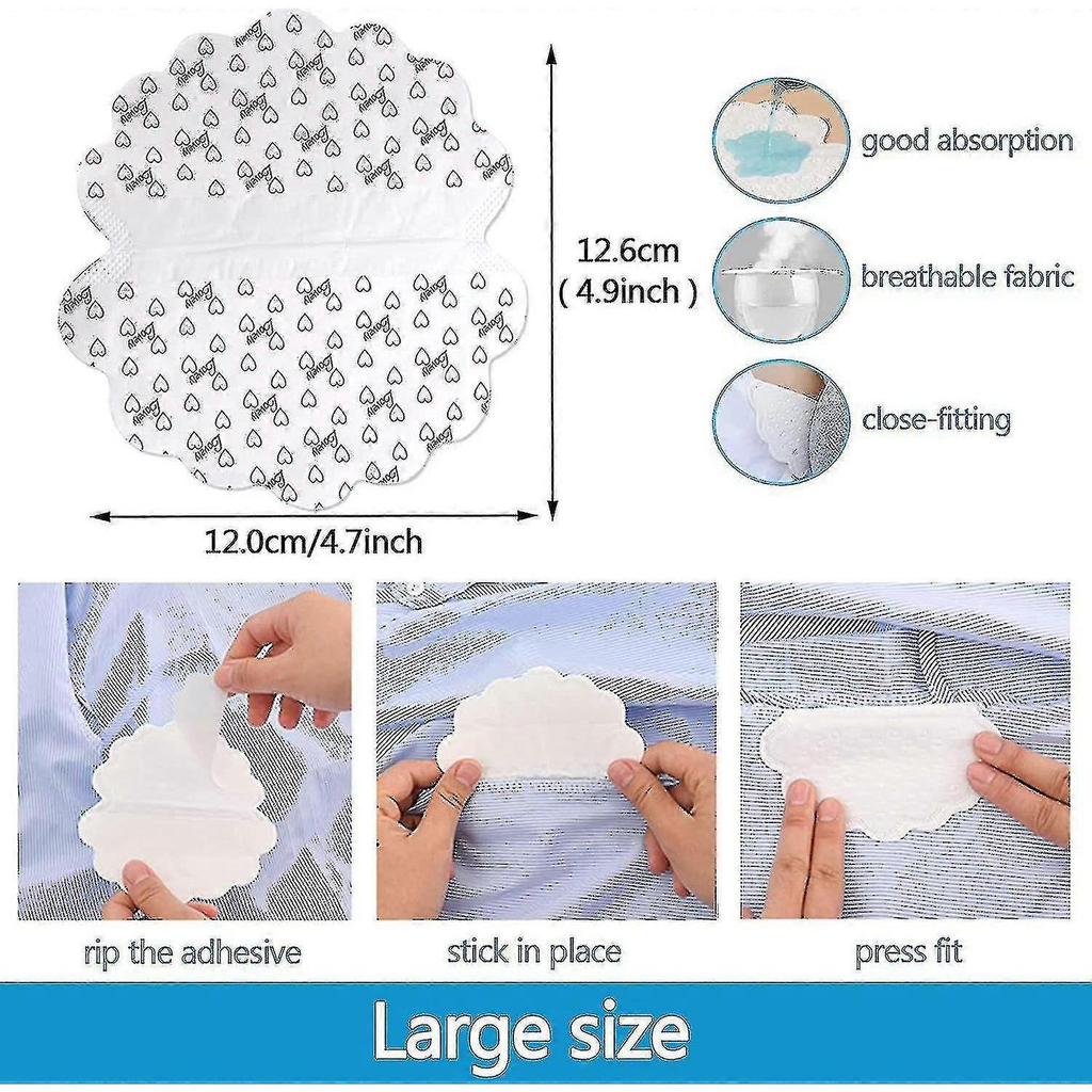 80pcs Disposable Armpit Perspiration Pads Antiperspirant Absorbing Pads To Keep Underarms And Garments Clean []