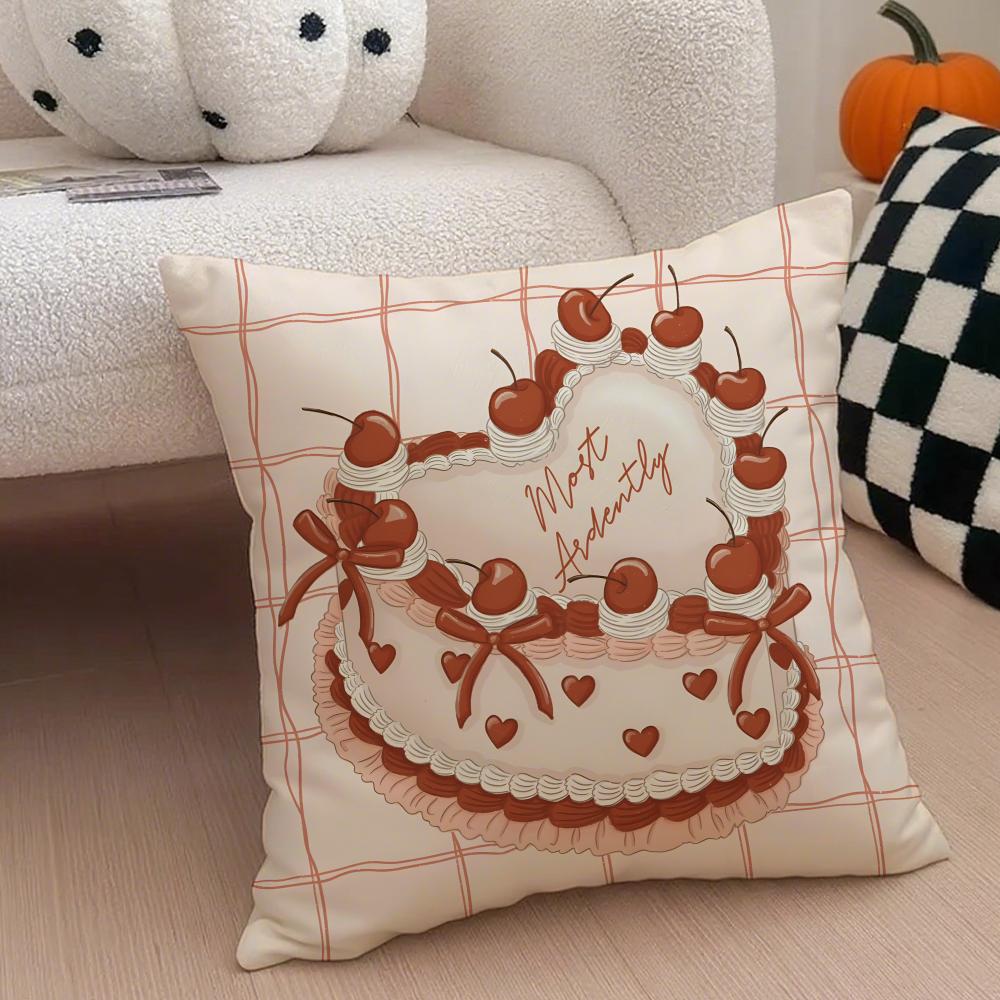 LOVE Cushion Cover Linen Pillow Case Soft Breathable Protective Couch Room Decoration