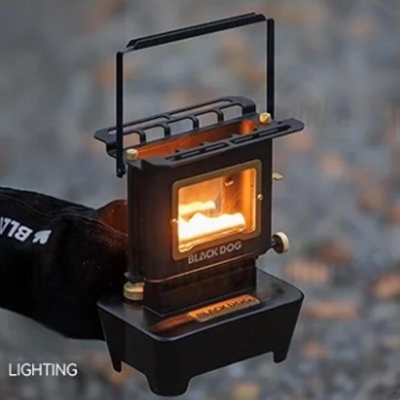 BLACKDOG Mini Retro Fire Viewing Stove Tabletop Display Stove Portable Outdoor Stove Tea Brewing Stove
