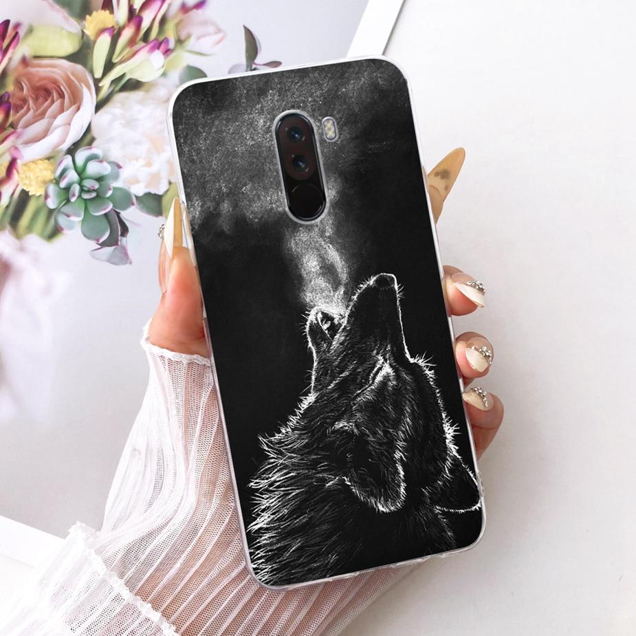 For Xiaomi Pocophone F1 Case Luxury Bow Flowers Painted Cover 6.18'' Soft TPU Phone Case For Xiaomi Poco F1 PocoF1 Fundas Bumper