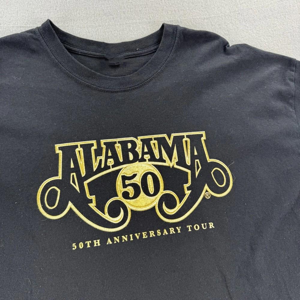 Alabama 50th Anniversary Tour Shirt Mens Black Country Band Concert BL1509 Unisex T-Shirt