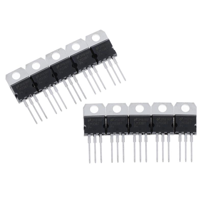 10Pcs Lm338T Lm338 Voltage Regulator 1.2V To 32V 5A To-220