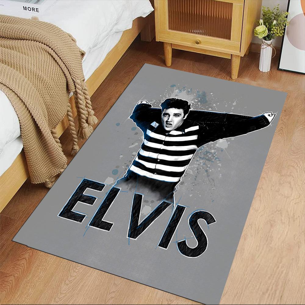 Elvis Presley Floor Mat Design for Foyer Outdoor Game Room Living Rooms Antislip Carpet Office home decor Spiritual Gift