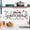 Мультяшные кухонные наклейки на стену с едой, DIY овощи, фрукты, цитаты, наклейки на стену, отклеивающиеся и приклеивающиеся, наклейки на дверь холодильника для столовой