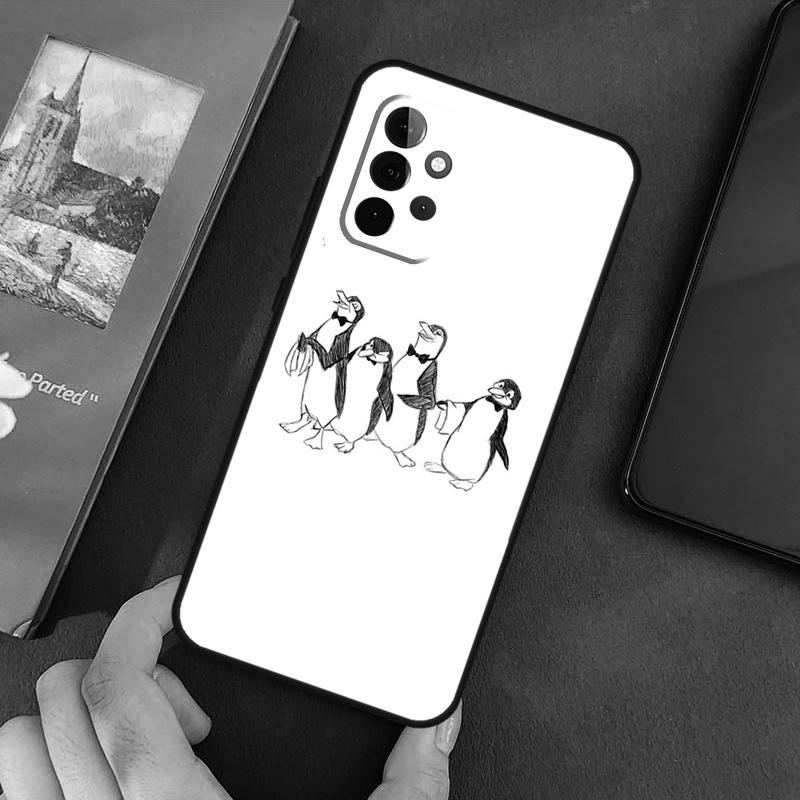 Мультяшная пингвинная обложка для Samsung Galaxy A54 A52S A52 A32 A22 A12 A72 A33 A53 A73 A14 A70 A51 A71 Чехол