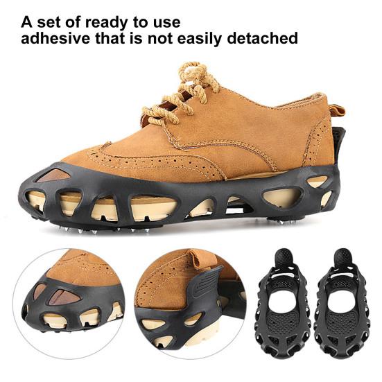 Crampons Ice Traction Cleat 30 Spikes Snow Walking Cleats Anti-Slip Boot Spikes Shoe