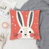 Leopard Rabbit Bear Tiger Mouse Rainbow Funny Pillow Case Fashion Square Pillowcase Bedroom Sofa Room Ins Decoration Leisure