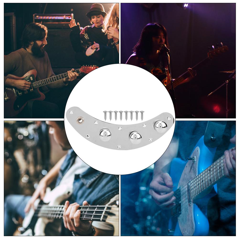 Электробас Сборка панели управления Серебристый Гитара Музыкальный инструмент Аксессуары
