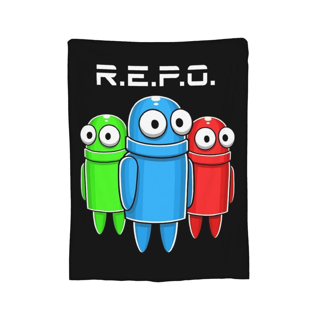 РЕПО. Робот Ужасы Игры Аниме Фигурка Плед Фланелевый Осень/Зима REPO Игра Портативные Пледы для Спальни Ковер Кусок