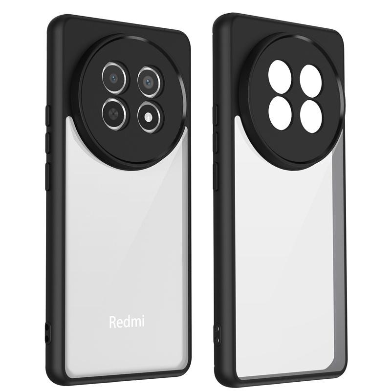 Противоударный бронированный чехол для Xiaomi Redmi Note 14 Pro 5G 4G 14Pro Plus 14S 14C A3 Poco C75 X7 Силиконовый бампер Прозрачная жесткая задняя крышка