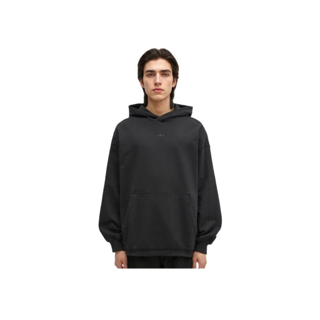 adidas Essentials с капюшоном свободная повседневная удобная толстовка мужская толстовка черная JC9572