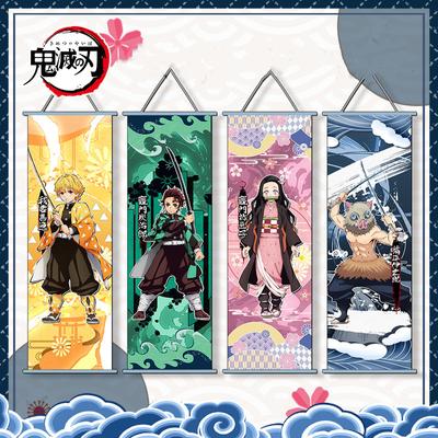 Настенная диаграмма «Убийца демонов», аниме Камадо Танджиро Незуко, холст, постер, современное украшение для дома, подвеска в гостиную, подарок