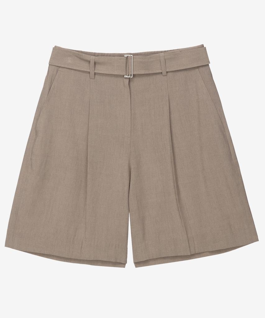 MIND BRIDGE WOMEN [W] Linen Belted Single-Pleat Shorts - 2 Colors Myhp3205