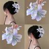 Симуляция атмосферы Заколка для волос в виде цветка лилии Красивое ощущение высокого класса Задняя часть головы Пучок волос Заколка-акула Аксессуар для повязки на голову Новый