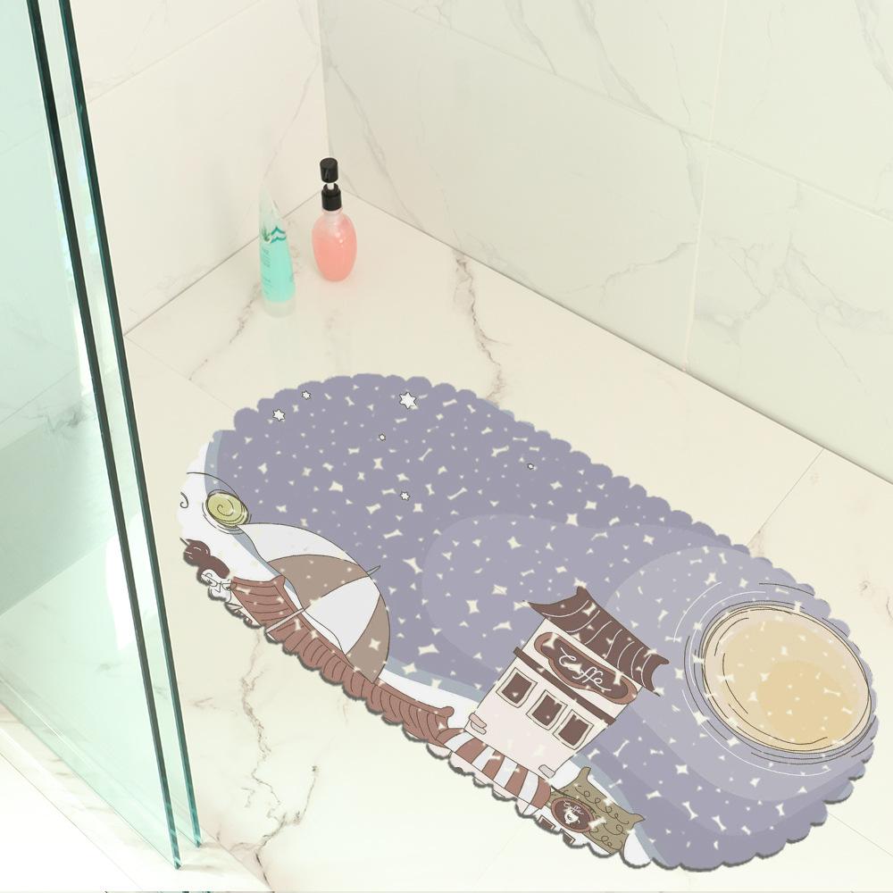 Красивые Иллюстрации Коврик для Балкона Ванной Комнаты Гидрофобный Нескользящий Дверной Коврик Бассейн Общественные Места Нескользящий Напольный Коврик