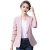 Spring Autumn Suit Coat Women Lapel Long Sleeve Slim Fit Single Button Suit Jacket with Pockets