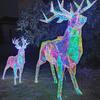 Christmas Laser Magic Elk: Outdoor Luminous Deer Decoration for Malls and Bars