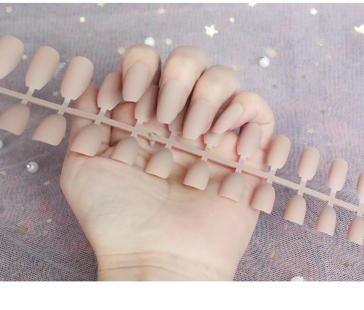 24 шт./компл. DIY быстрые ногти, матовые, матовые, длинные, Т, однотонные, накладные ногти, разноцветные полоски, готовый маникюр, маникюр