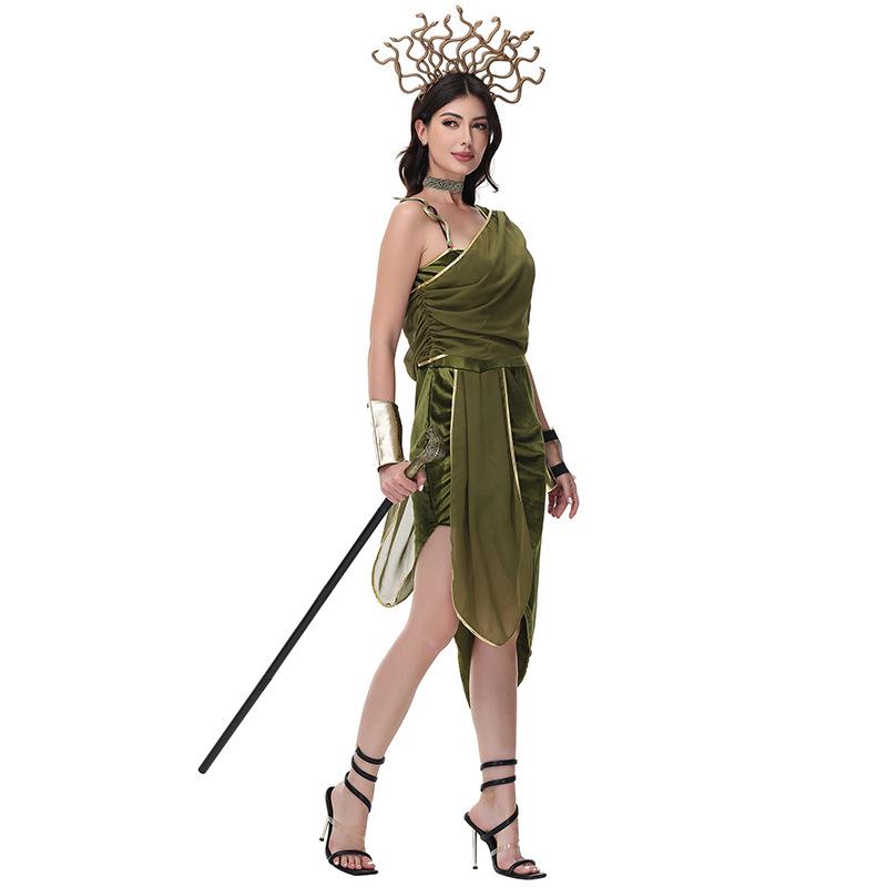CosplayM-XL Ancient Egyptian Medusa Greek Muse Cleopatra COS costume, Roman performance costume, Halloween costume