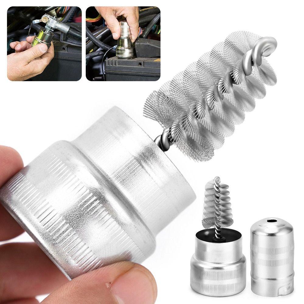 Corrosion Resistant Wire Brush Durable Battery Cleaning Brush Car Maintenance