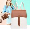 Backpack Fashion Color Block Design Women's School Bag Flip Student Backpack Leisure Travel Backpack