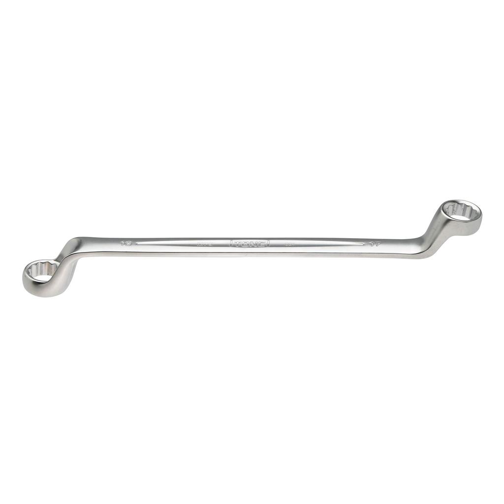 TONE Long Mechanic Open End Wrench (75°), M75-1719, 17 x 19mm Flats