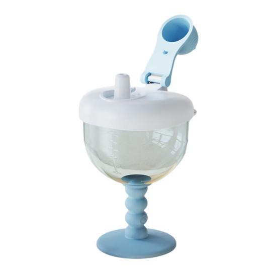 Бокал с крышкой, трубочкой и мерными делениями. Герметичная дорожная кружка. Детская поилка для вечеринок, дней рождений и использования на открытом воздухе.