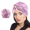Шелковистая шапочка для сна с перекрещенным дизайном, двухслойный ночной чепчик для женщин и мужчин, мягкий, теплый, влагоотводящий, для защиты волос, 5 цветов