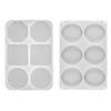 Silicone Coaster Resin Molds 6 Cavity Deep Round Epoxy Mold Large Reusable Silicone Coaster Molds for Resin Art DIY Craft Cups Mats