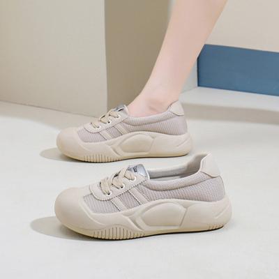 Повседневная обувь на толстой подошве для женщин, кроссовки на платформе с сеткой для активного отдыха, спортивная обувь для ходьбы, модные кроссовки для фитнеса и бега