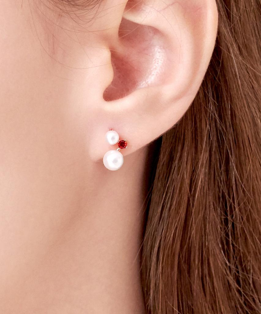 Ellejewelry 14K Gf Жемчужные серьги-пусеты Elgpee215