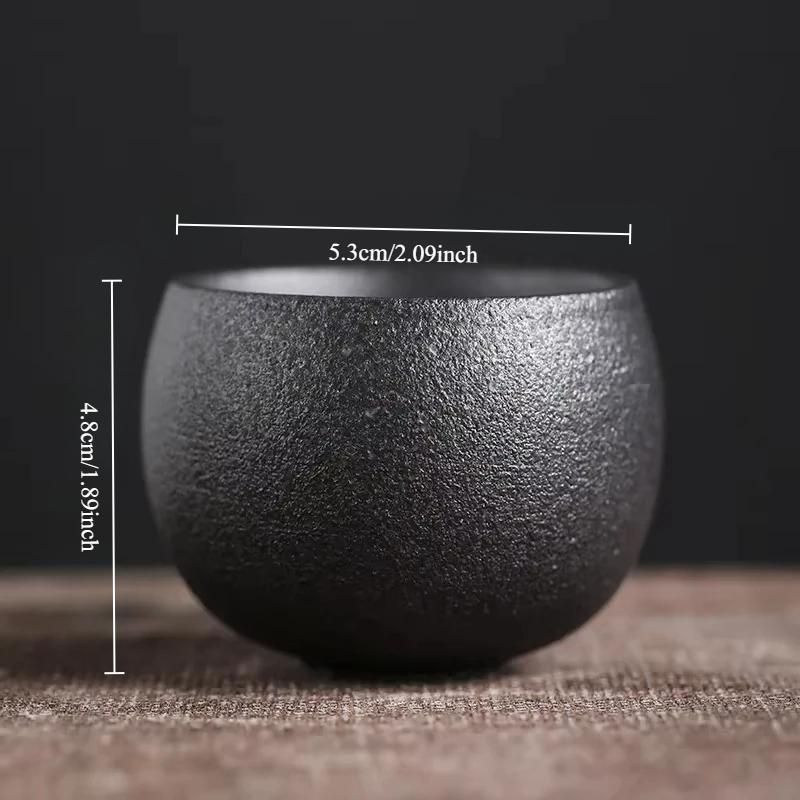 Japanese Ceramic Tea Cup - Vintage Rustic Stoneware, Handmade Single Cup, Zen Home & Tea Ceremony Use, Unique Design