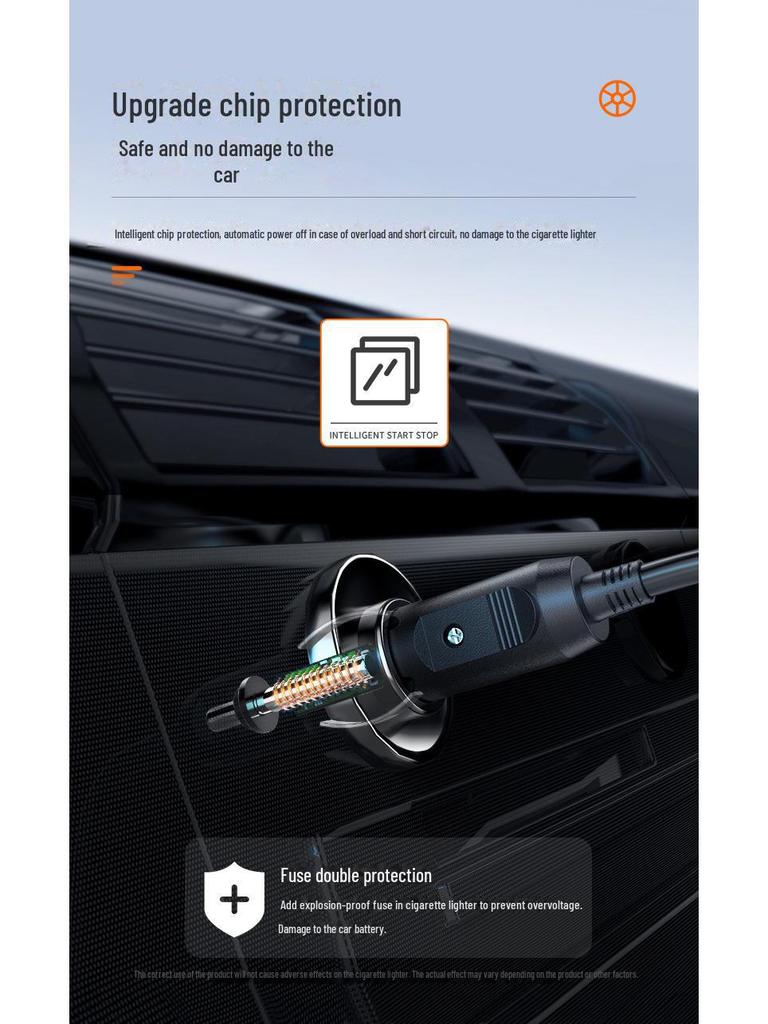 12V High-Power Dual Cylinder Portable Car Tire Air Pump