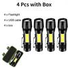 Portable Mini Led Flashlight Rechargeable Zoom LED Flashlight XP-G Q5 Flash Light Torch Lantern 3 Lighting Modes Camping Light