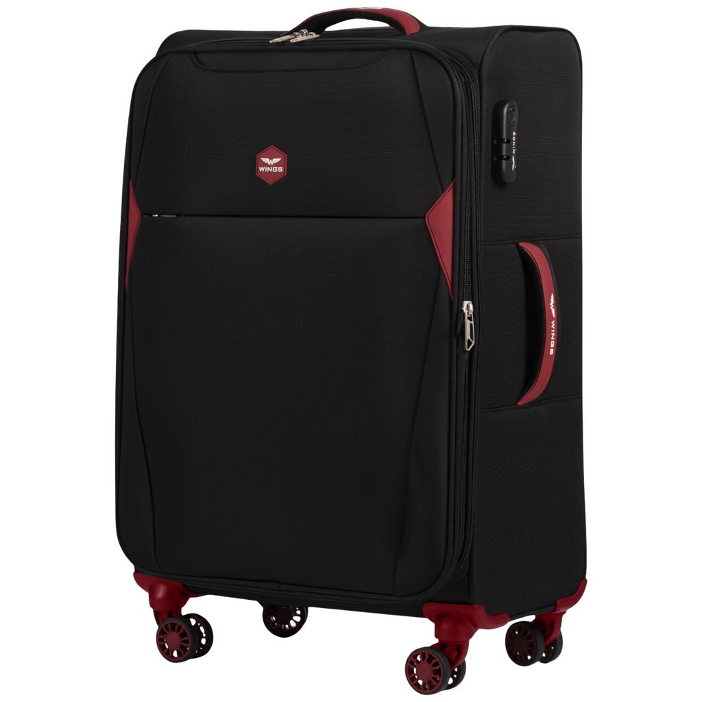 Dipper Wings 24" Black Medium Softside Suitcase
