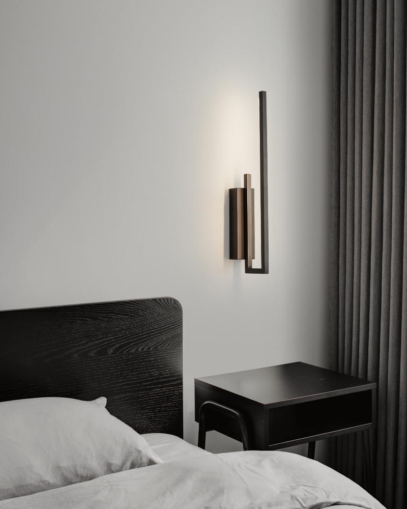 Darla - Modern LED Wall Lamp 40 cm Black