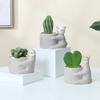 Cute Animal Flower Pot Ceramic Planter Home Decor Desktop Art Ornaments Bonsai Succulent Pot Plant Pot Garden Decoration