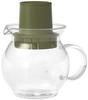 HARIO Tea Hat Olive Green Tea Bag Pot, 300ml, TTH-30-OG, 13.1 X 9.6 X 12.9cm